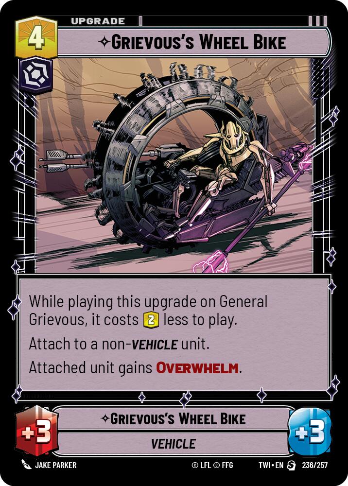 Grievous's Wheel Bike (236/257) [Twilight of the Republic] | Silver Goblin