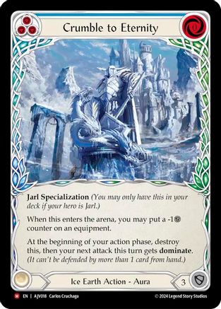 Crumble to Eternity (AJV018) Rainbow Foil - Armory Deck: Jarl Vetreidi