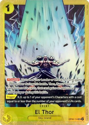 El Thor (Premium Card Collection -Best Selection Vol. 2-) Foil (OP05-114) - One Piece Promotion Cards | Silver Goblin