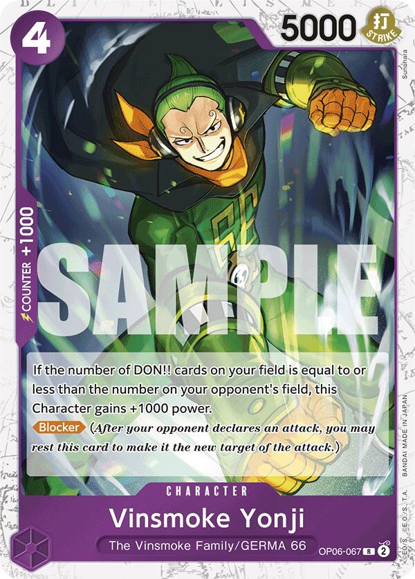 Vinsmoke Yonji (OP06-067) (Jolly Roger Foil) [Premium Booster -The Best-] | Silver Goblin