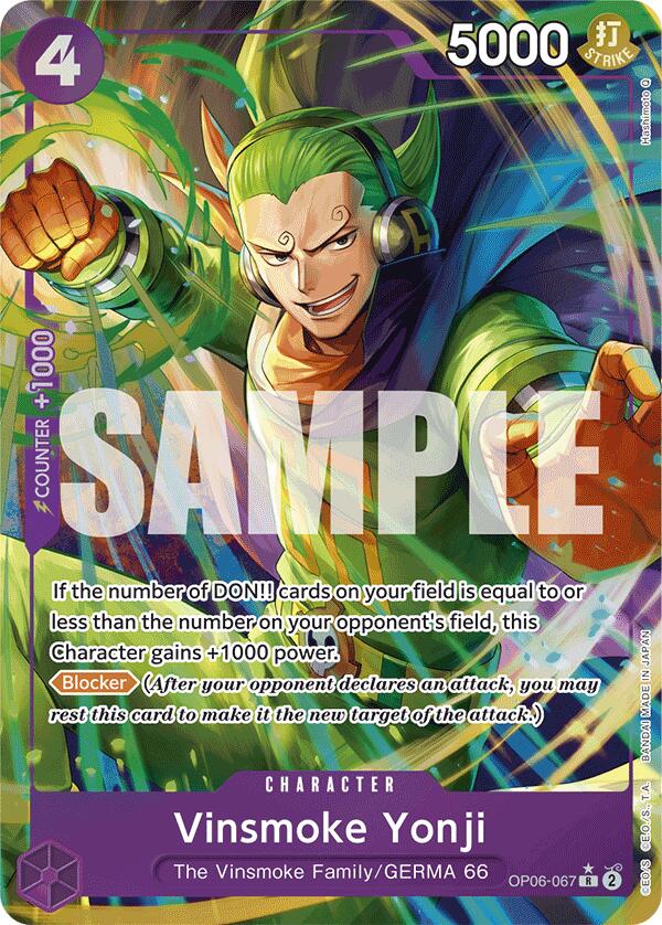 Vinsmoke Yonji (OP06-067) (Alternate Art) [Premium Booster -The Best-] | Silver Goblin