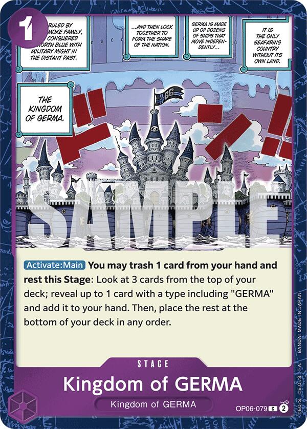 Kingdom of GERMA (Jolly Roger Foil) [Premium Booster -The Best-] | Silver Goblin