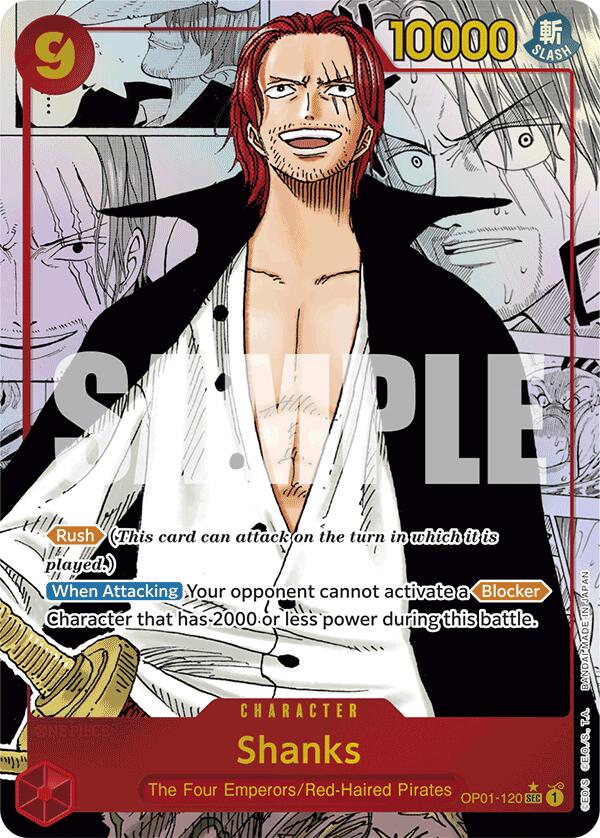 Shanks (Manga) Foil (OP01-120) - Premium Booster -The Best- | Silver Goblin