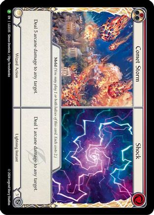 Comet Storm // Shock Cold Foil (LGS335) - Flesh and Blood: Promo Cards | Silver Goblin