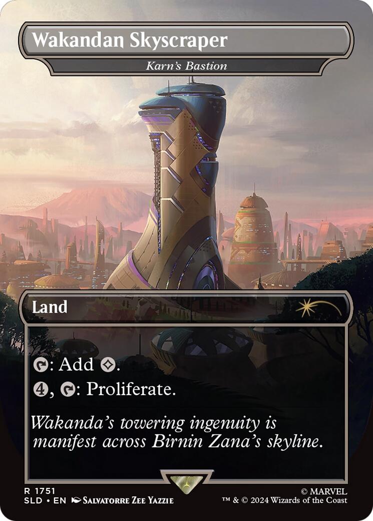 Wakandan Skyscraper – Karn's Bastion (1751) Foil - Secret Lair Drop
