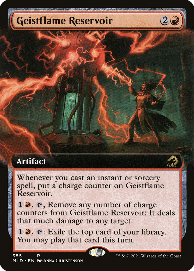 Geistflame Reservoir (Extended Art) (355) - Innistrad: Midnight Hunt