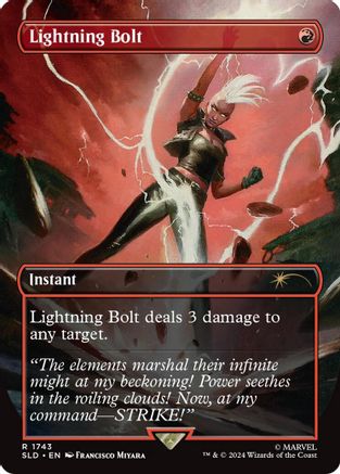 Lightning Bolt (1743) (Rainbow Foil) (1743) Foil - Secret Lair Drop Series