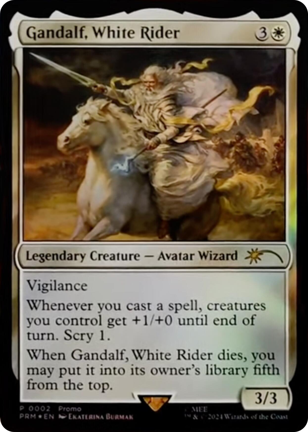 Gandalf, White Rider [Resale Promos] | Silver Goblin