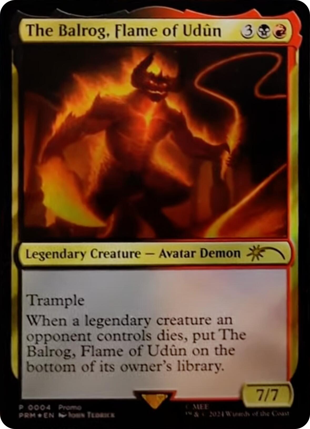 The Balrog, Flame of Udun [Resale Promos] | Silver Goblin