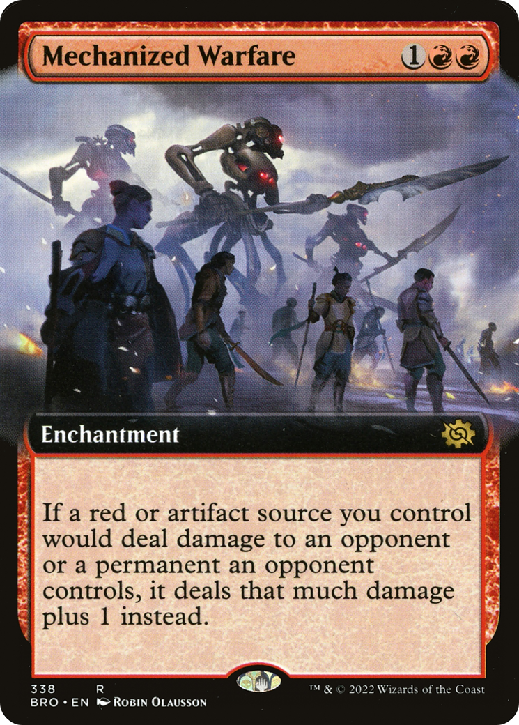 Mechanized Warfare (Extended Art) [The Brothers' War] Foil