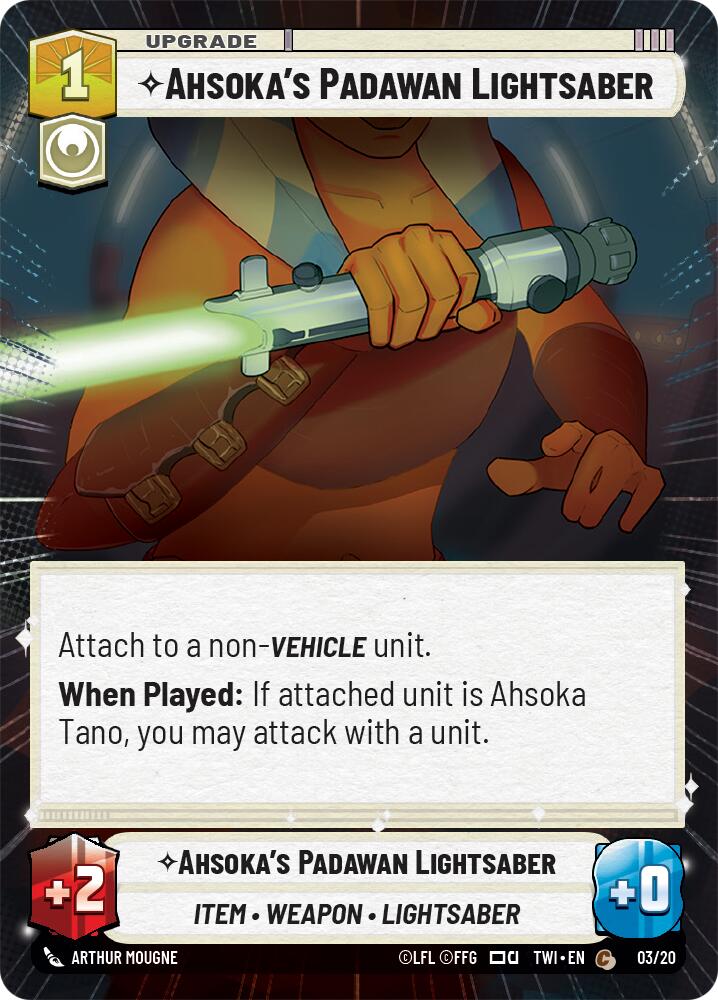 Ahsoka's Padawan Lightsaber (Hyperspace) (3) [Twilight of the Republic] | Silver Goblin