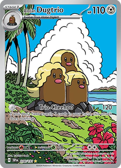 Alolan Dugtrio (208/191) [Scarlet & Violet: Surging Sparks] | Silver Goblin