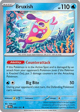 Bruxish (049/191) [Scarlet & Violet: Surging Sparks] Reverse Holofoil