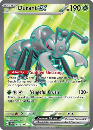 Durant ex (215/191) [Scarlet & Violet: Surging Sparks] | Silver Goblin