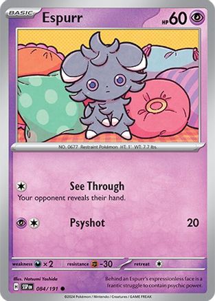 Espurr (084/191) [Scarlet & Violet: Surging Sparks] | Silver Goblin