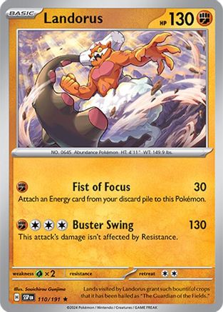 Landorus (110/191) [Scarlet & Violet: Surging Sparks] Reverse Holofoil