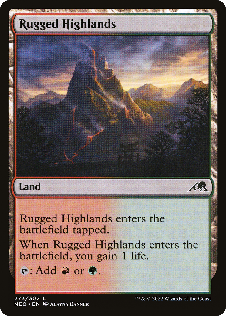 Rugged Highlands (273) - Kamigawa: Neon Dynasty
