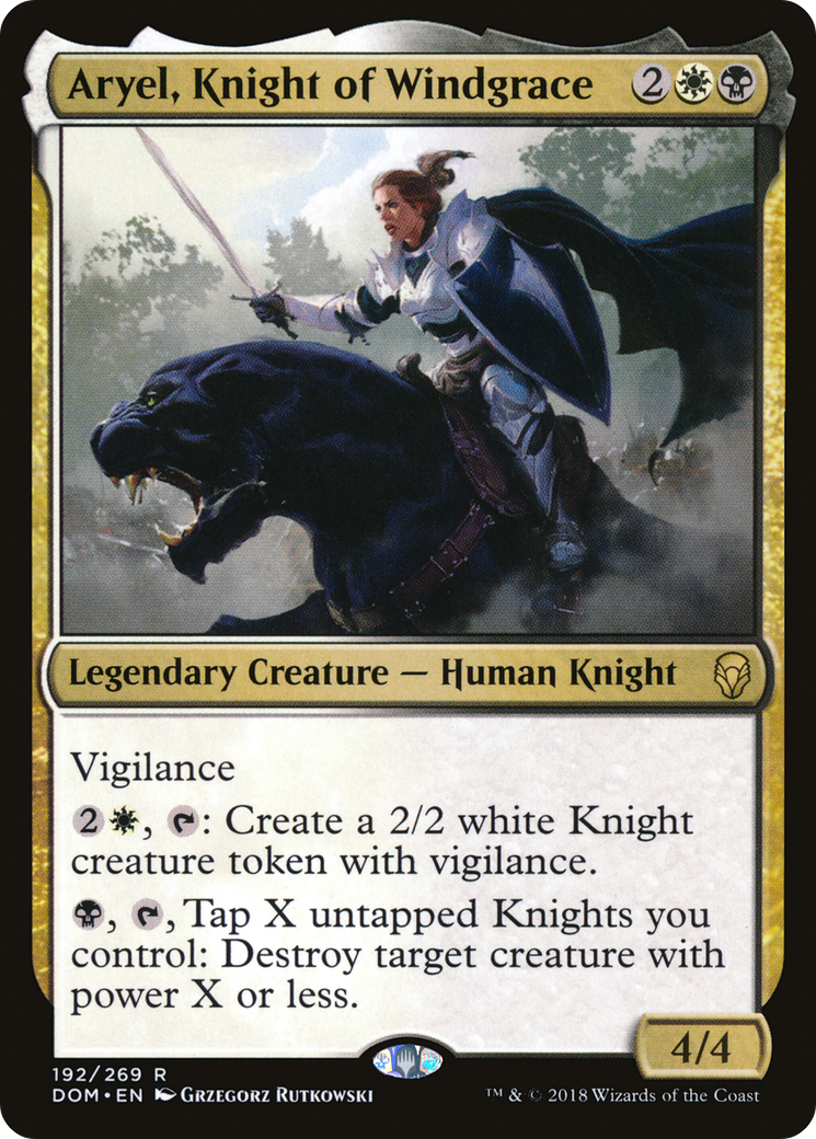 Aryel, Knight of Windgrace [Dominaria] Foil
