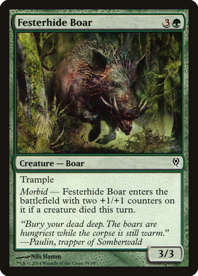 Festerhide Boar [Duel Decks: Jace vs. Vraska] | Silver Goblin