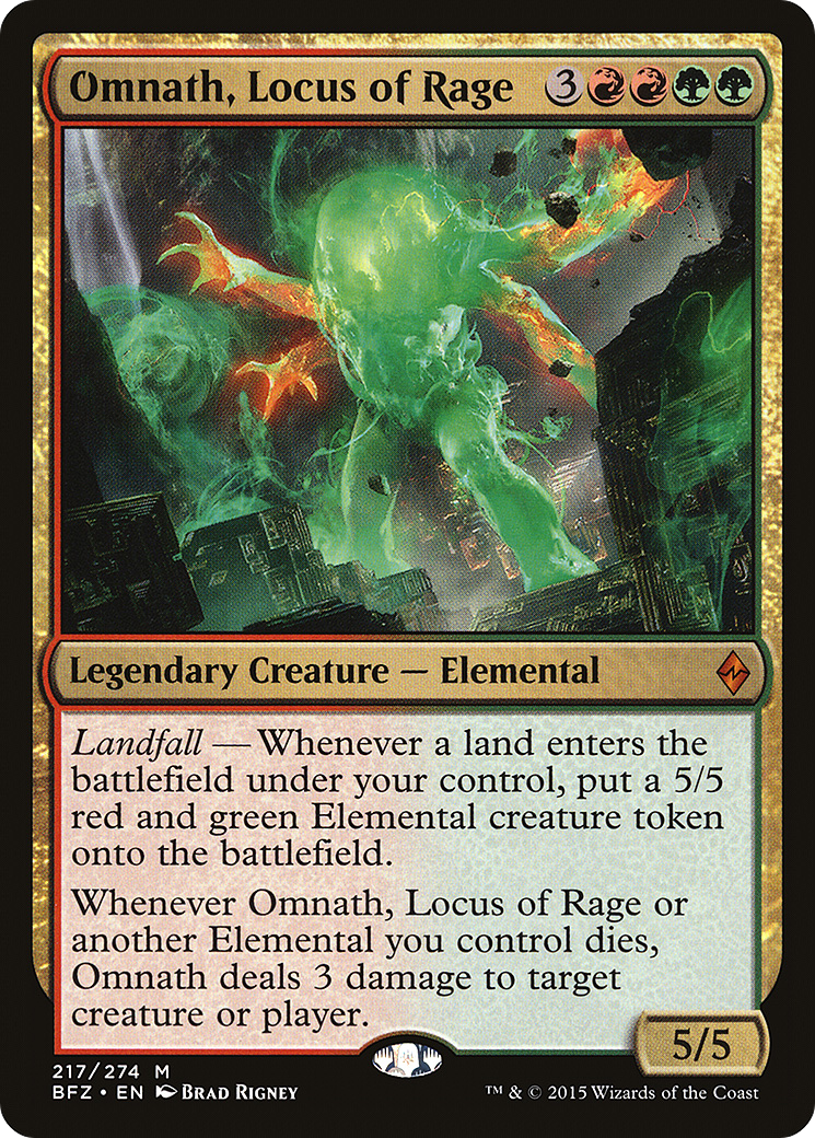 Omnath, Locus of Rage (217) - Battle for Zendikar