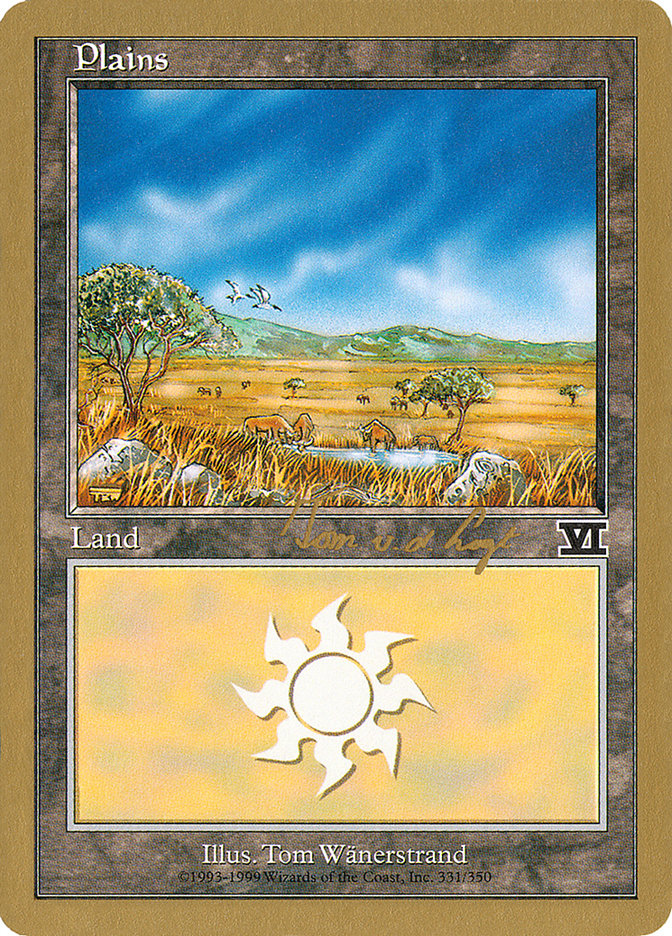 Plains (tvdl331) (Tom van de Logt) [World Championship Decks 2000] | Silver Goblin