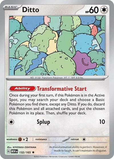 Ditto (132/165) (Non-Holo) [Scarlet & Violet 151] | Silver Goblin