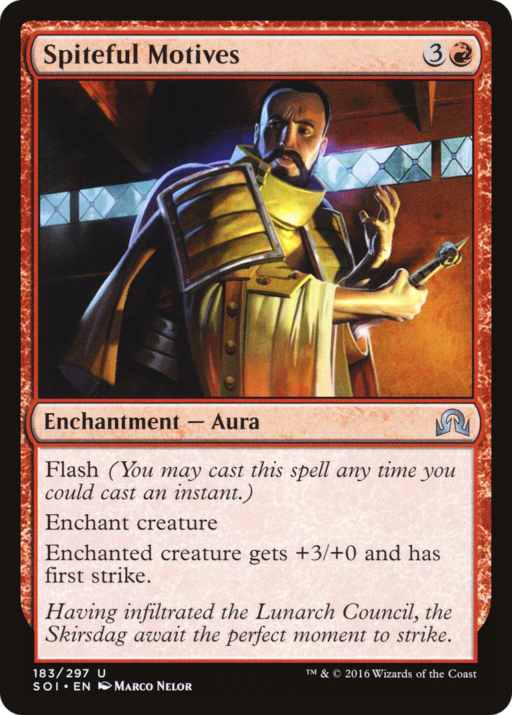 Spiteful Motives (183) Foil - Shadows over Innistrad