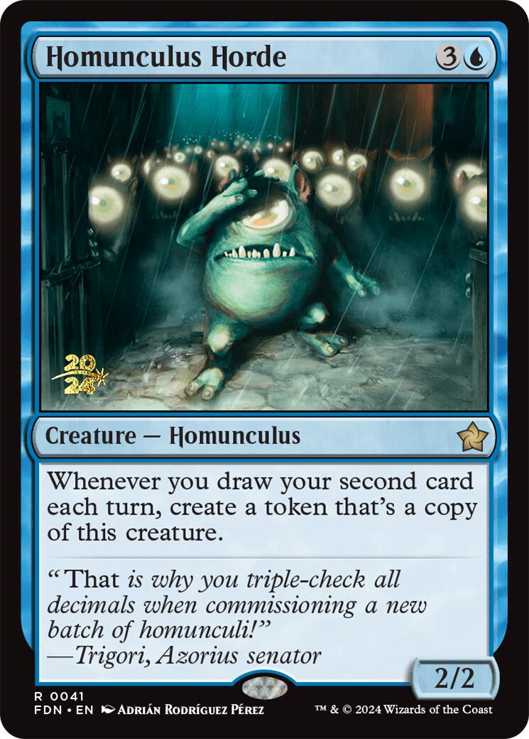 Homunculus Horde [Foundations Prerelease Promos] | Silver Goblin