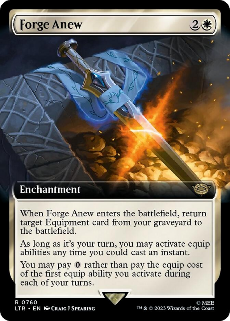 Forge Anew (Extended Art) (760) Foil - The Lord of the Rings: Tales of Middle-earth