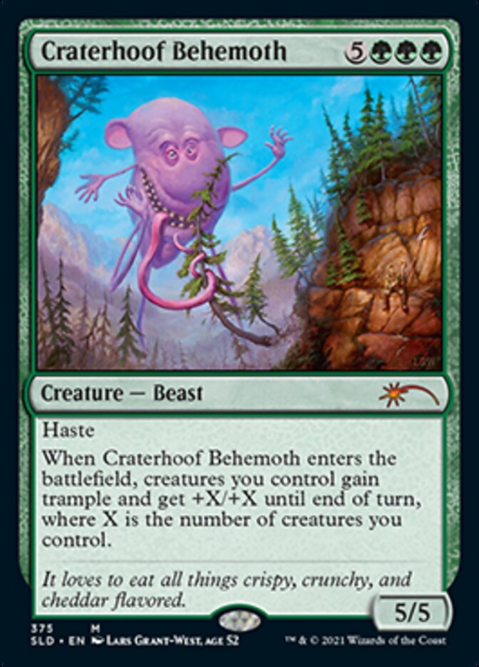 Craterhoof Behemoth (375) [Secret Lair Drop Series] | Silver Goblin