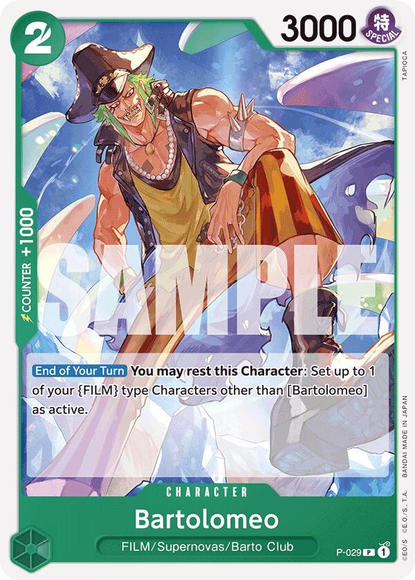 Bartolomeo (P-029) (Reprint) [Premium Booster -The Best-] | Silver Goblin