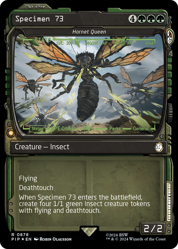 Specimen 73 - Hornet Queen (Showcase) (Surge Foil) [Fallout] | Silver Goblin