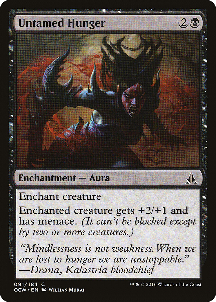 Untamed Hunger (091) Foil - Oath of the Gatewatch