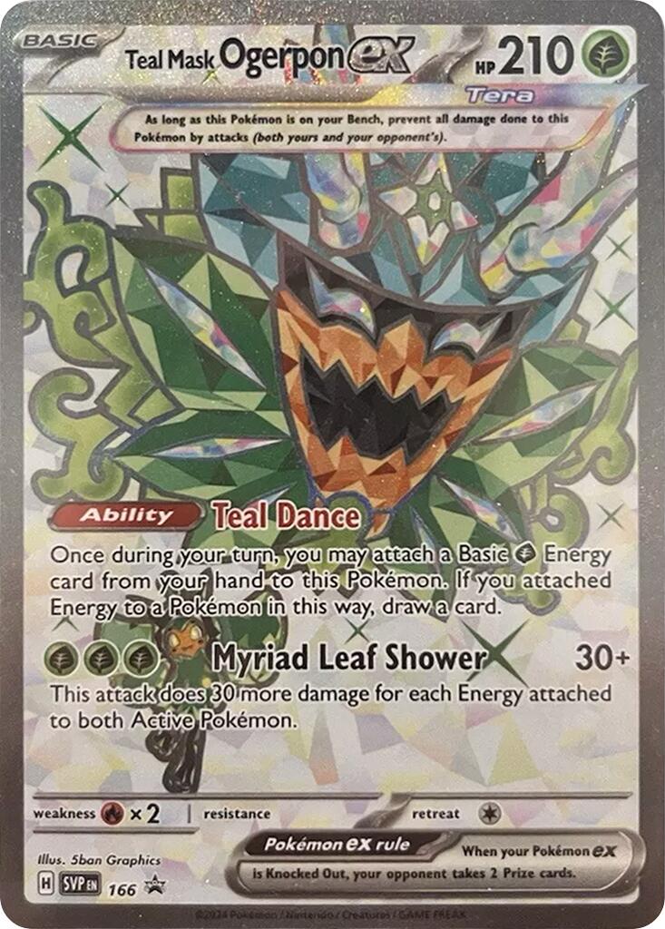 Teal Mask Ogerpon ex (166) [Scarlet & Violet: Black Star Promos] | Silver Goblin