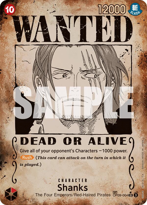 Shanks (Wanted Poster) [Emperors in the New World] | Silver Goblin