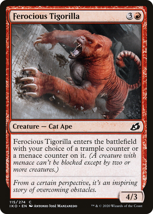 Ferocious Tigorilla (115) - Ikoria: Lair of Behemoths