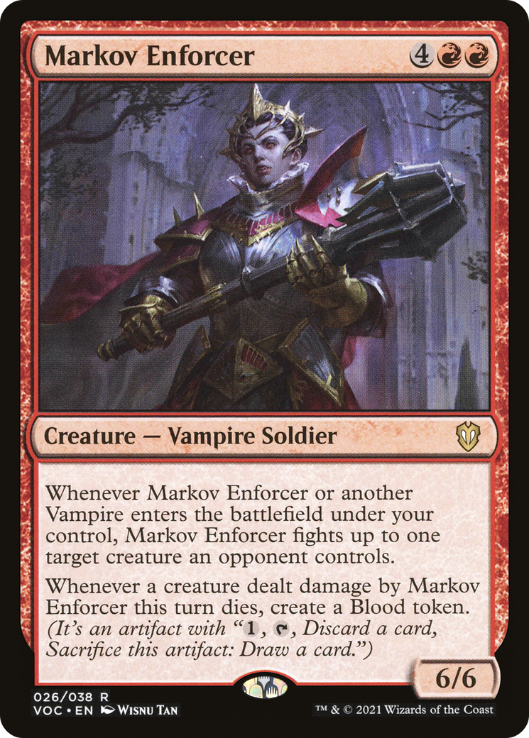 Markov Enforcer (026) - Crimson Vow Commander