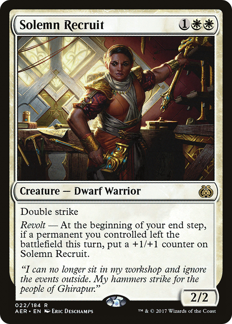Solemn Recruit (022) - Aether Revolt