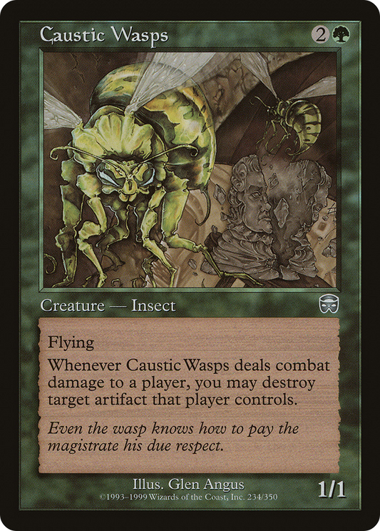 Caustic Wasps [Mercadian Masques] Foil