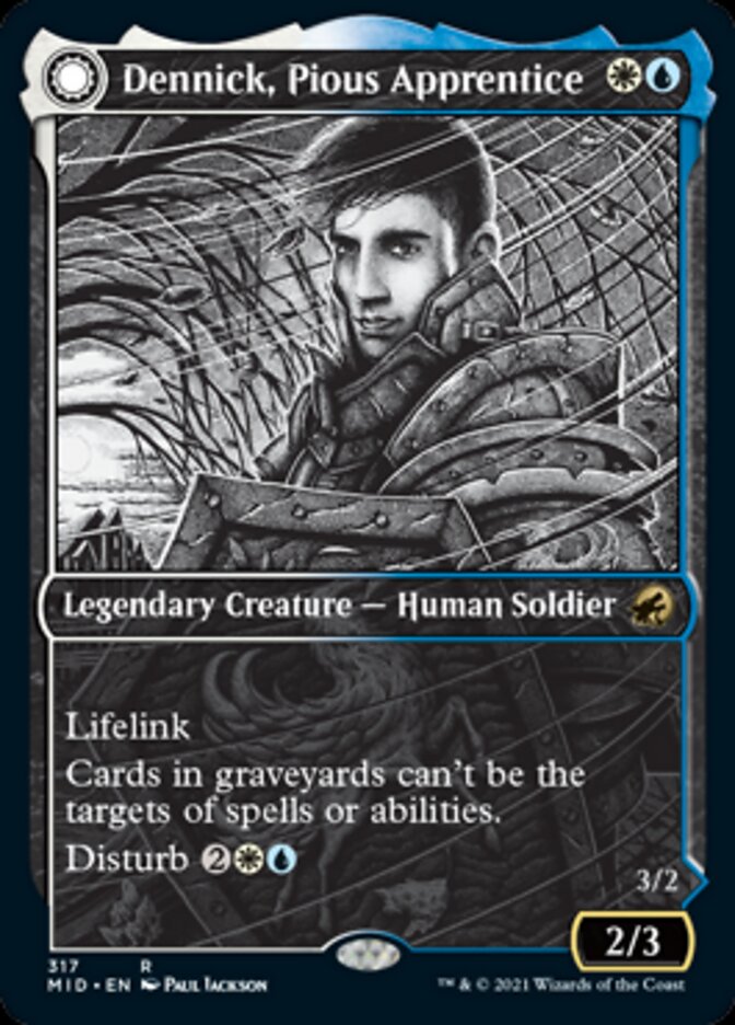 Dennick, Pious Apprentice // Dennick, Pious Apparition (Showcase) (317) - Innistrad: Midnight Hunt