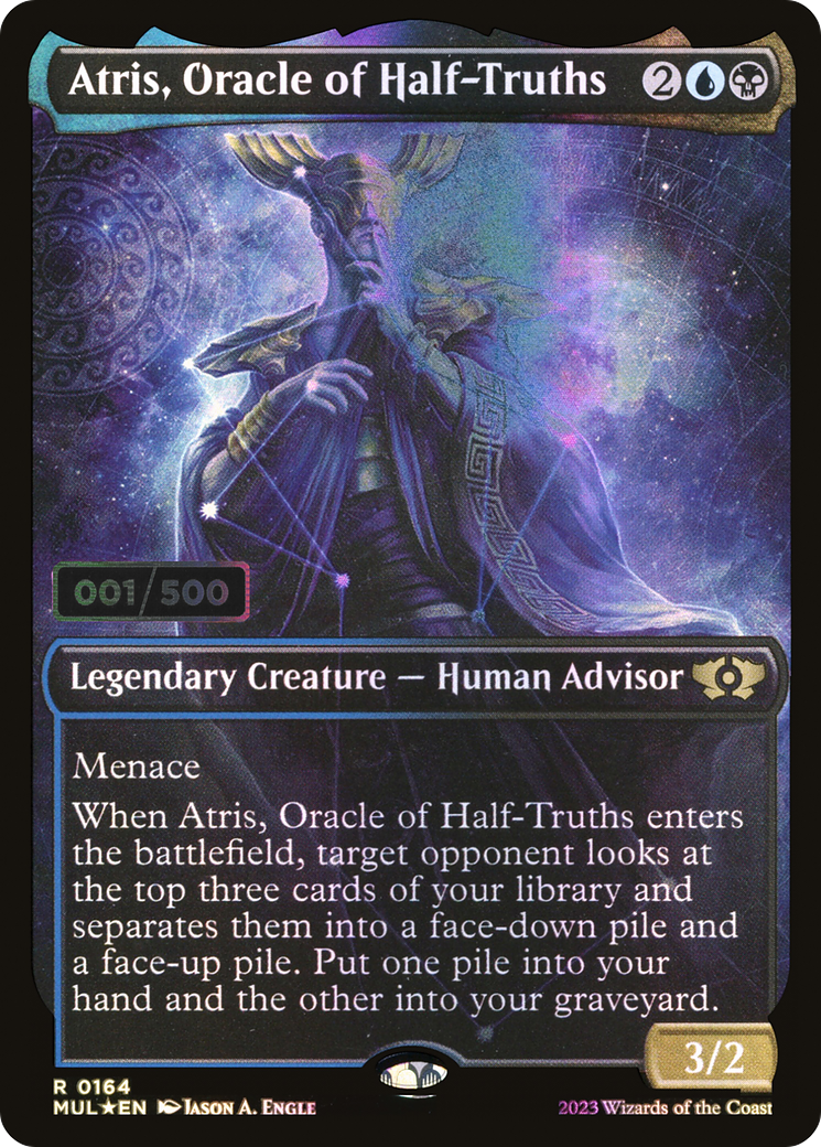 Atris, Oracle of Half-Truths (Showcase) (164z) Foil - Multiverse Legends
