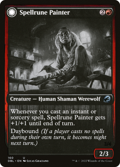 Spellrune Painter // Spellrune Howler (160) Foil - Innistrad: Double Feature