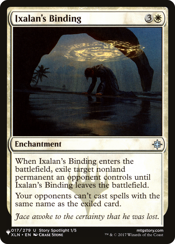Ixalan's Binding (XLN-17) - The List