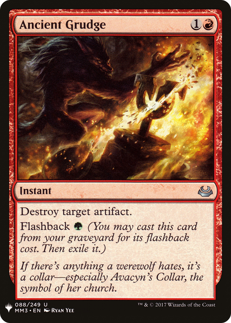 Ancient Grudge (MM3-88) - The List