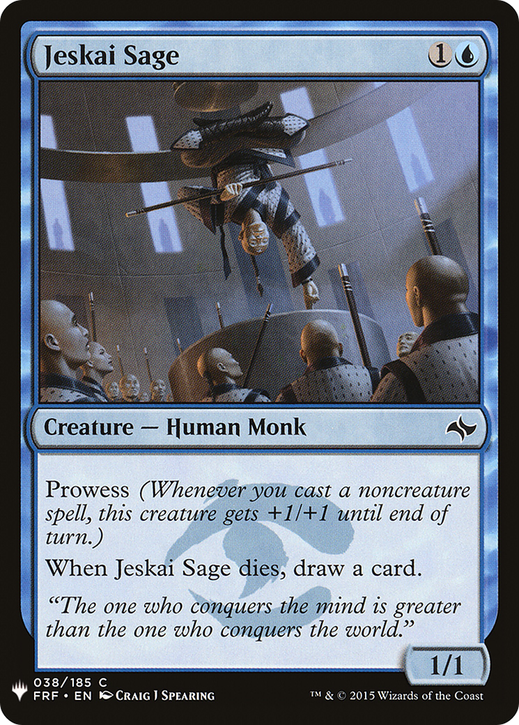 Jeskai Sage (FRF-38) - The List