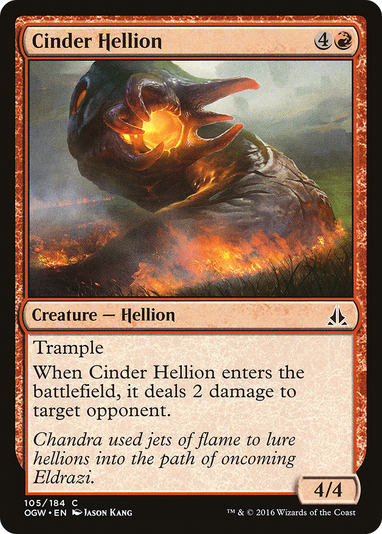 Cinder Hellion (105) Foil - Oath of the Gatewatch