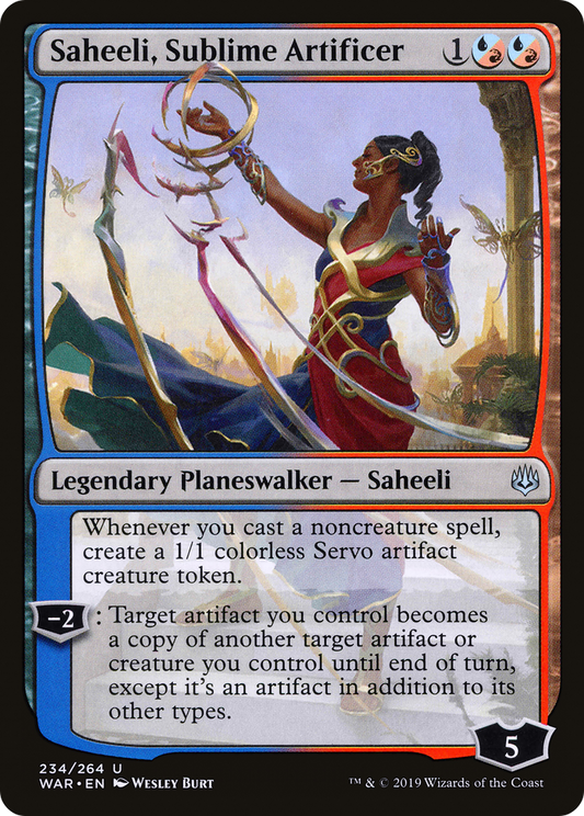 Saheeli, Sublime Artificer (234) - War of the Spark