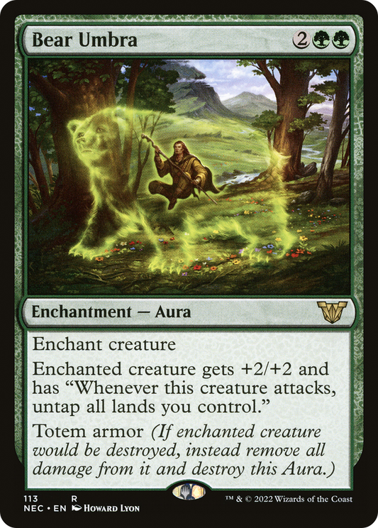 Bear Umbra (113) - Neon Dynasty Commander