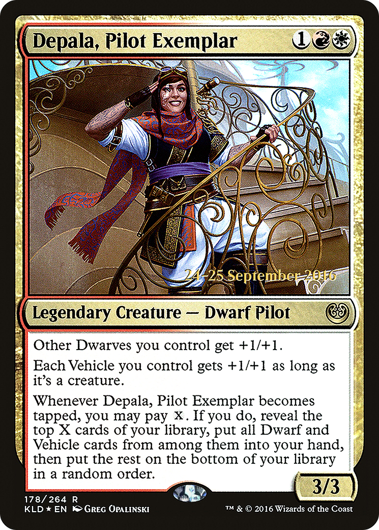 Depala, Pilot Exemplar [Kaladesh Prerelease Promos] | Silver Goblin