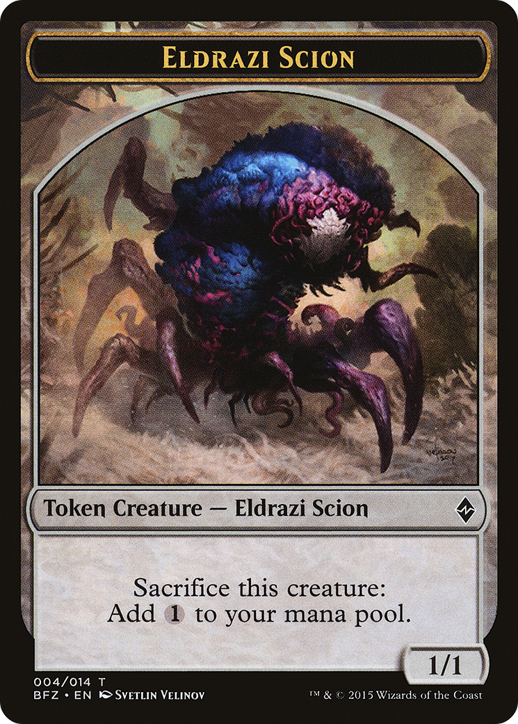 Eldrazi Scion Token (004/014) [Battle for Zendikar Tokens] | Silver Goblin